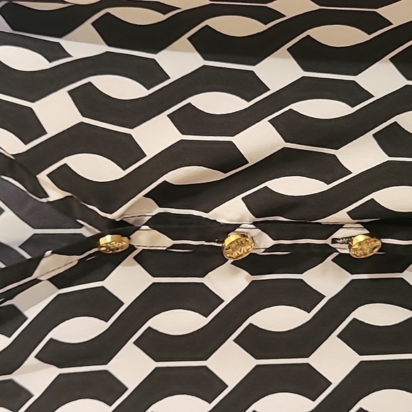 Mud Pie Women's Longsleeve Top Size Large Black & White - Picture 6 of 10